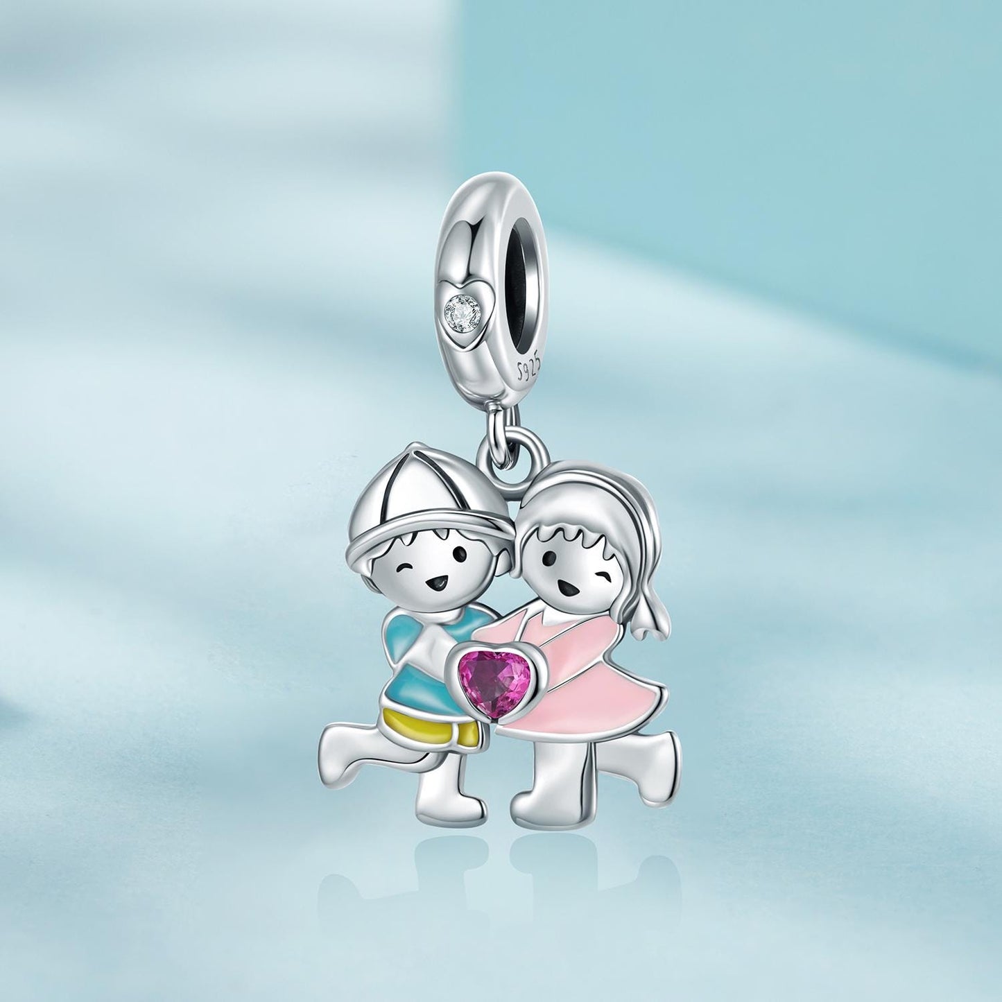 Boy & Girl Pendant Charm