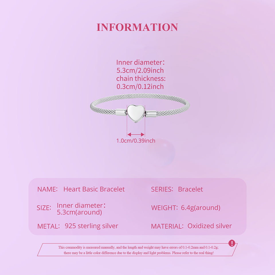 Heart Charm Basic Bracelet