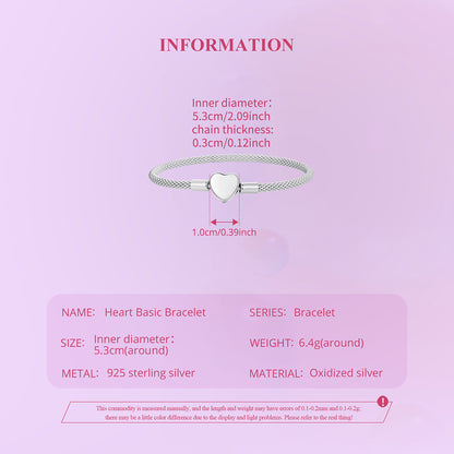 Heart Charm Basic Bracelet
