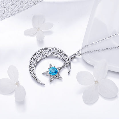 Glittering Cosmos Sterling Silver Necklace