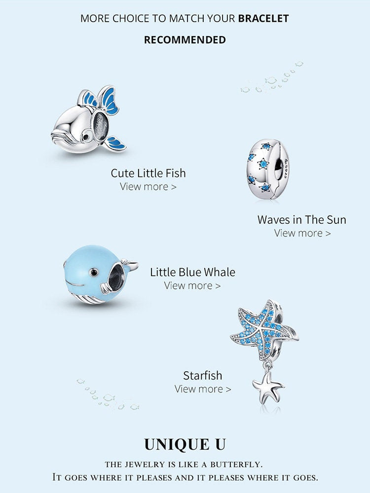 Blue Whale Charm