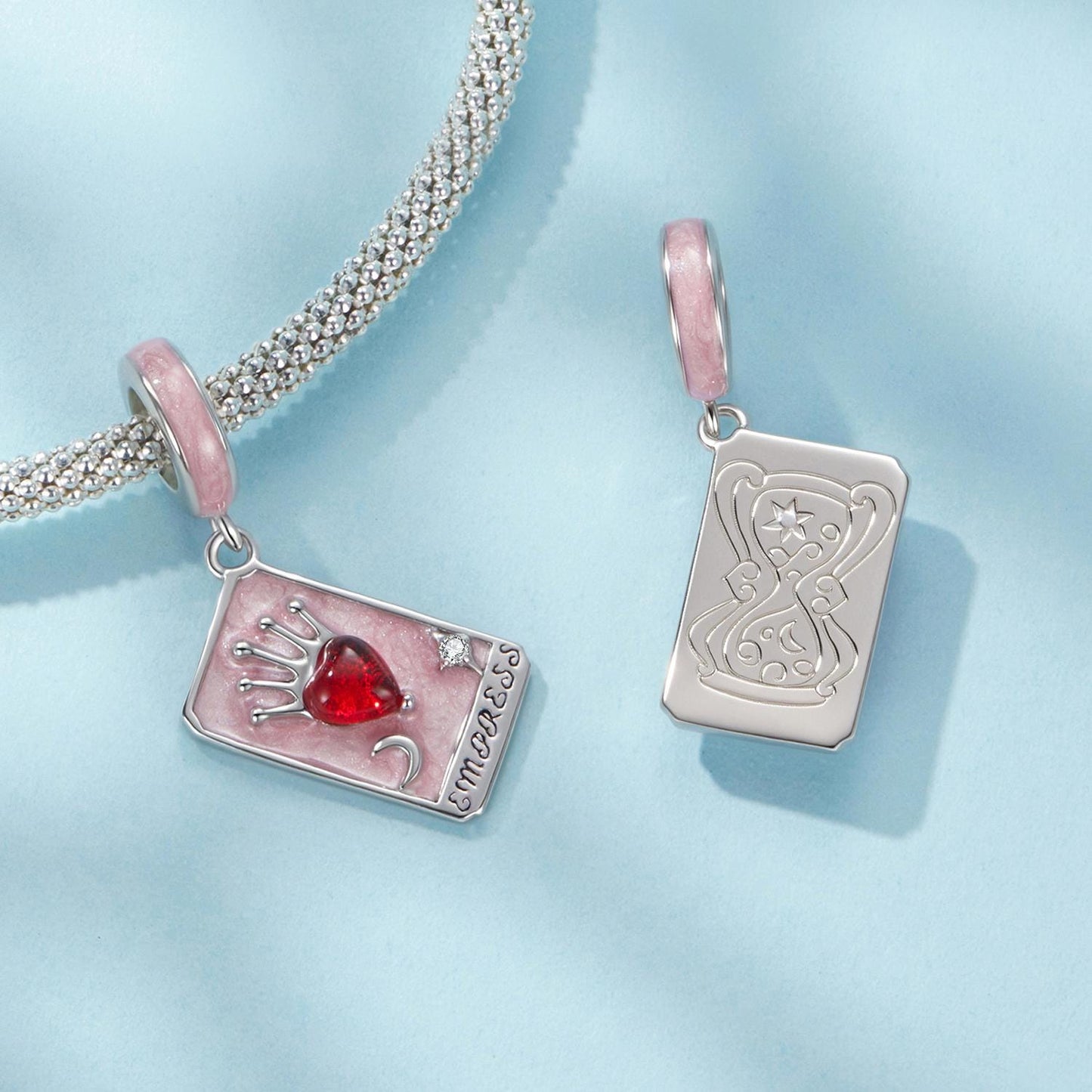 Queen Tarot Pendant Charm