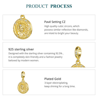 Sun Goddess Pendant Charm