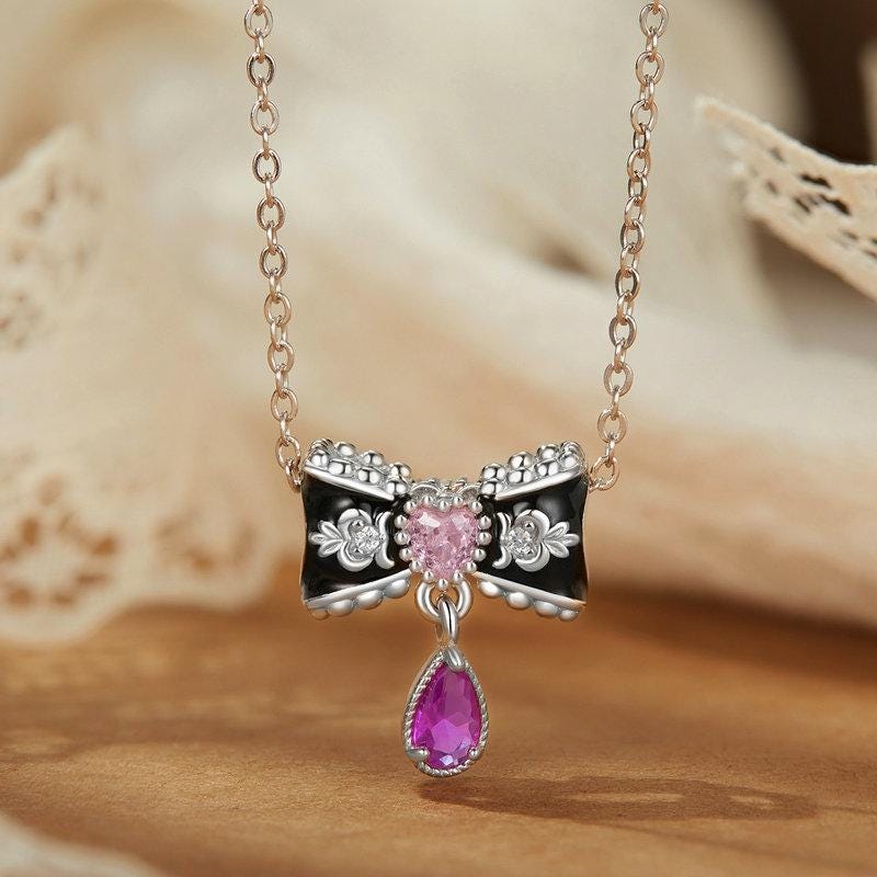 Romantic Bow Beads Charm