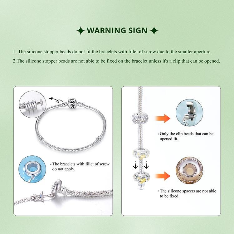 Green Butterfly Safety Chain Charm