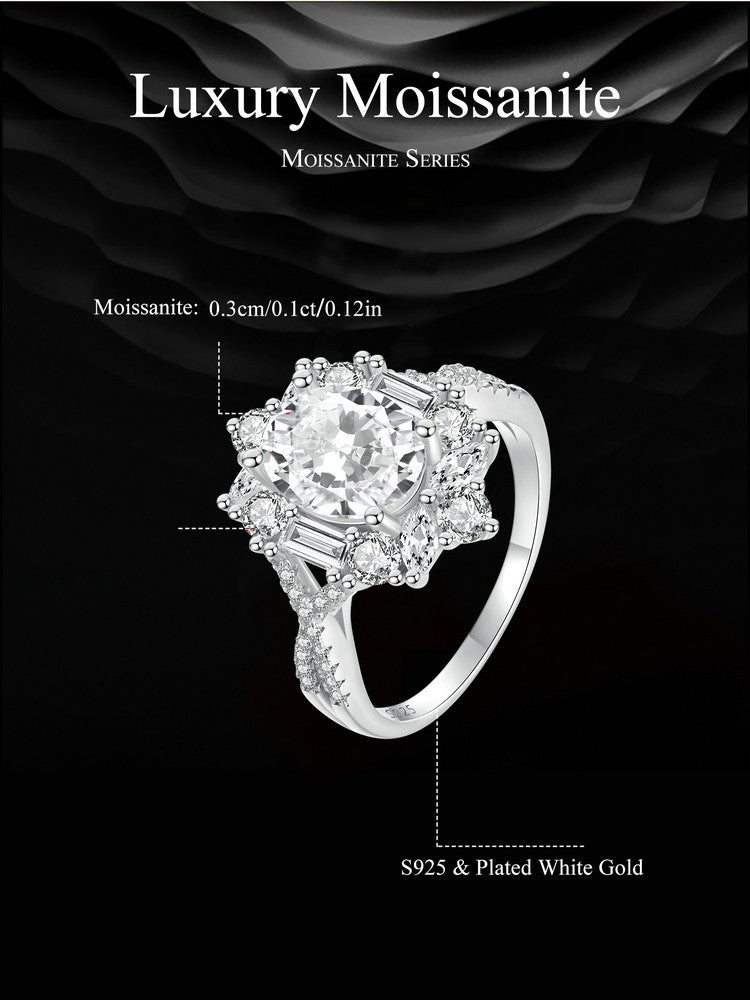 2 Carat Moissanite Ring
