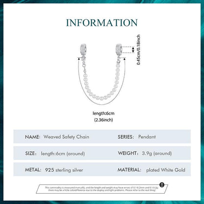 Weaved Safety Chain Charm