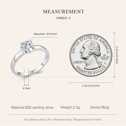 Luxurious Moissanite Ring