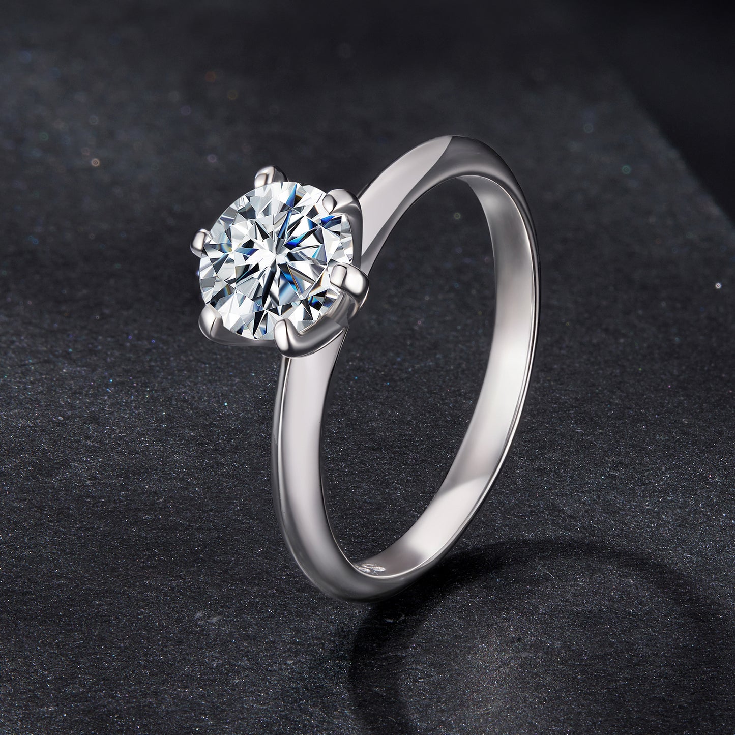 Moissanite Engagement Ring