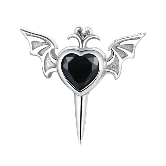 Heart Wing Stud Earrings