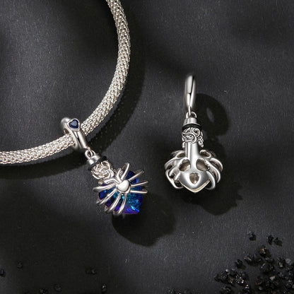 Blue Heart Pendant Charm