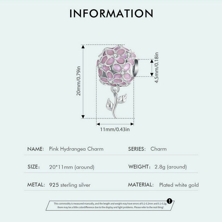 Pink Hydrangea Charm