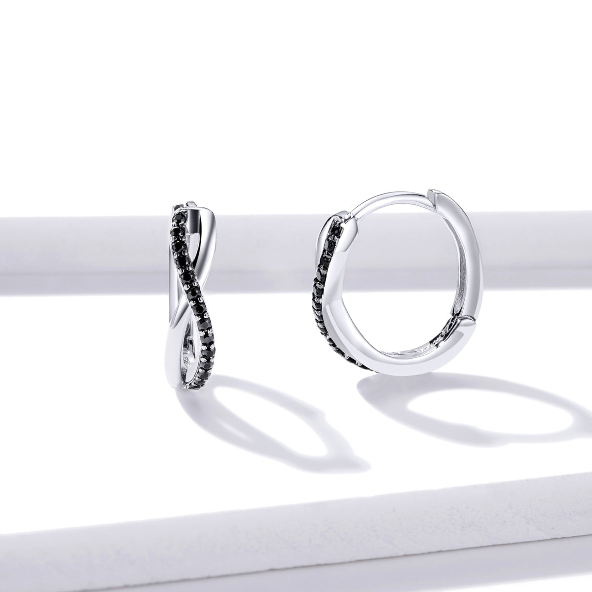 Infinity Symbol Hoop Earrings