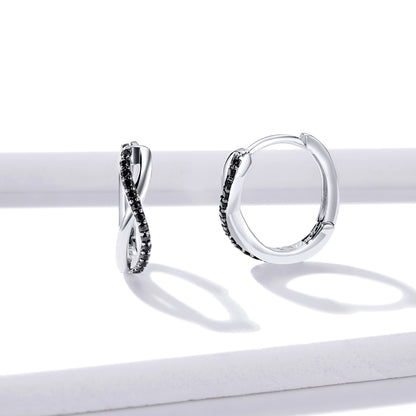Infinity Symbol Hoop Earrings